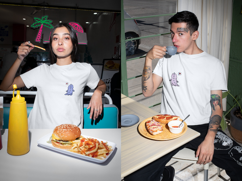 Matching t-shirts with dinosaurs Cute dinosaur shirts for couples gift for best friends matching Christmas gift Matching gift for family