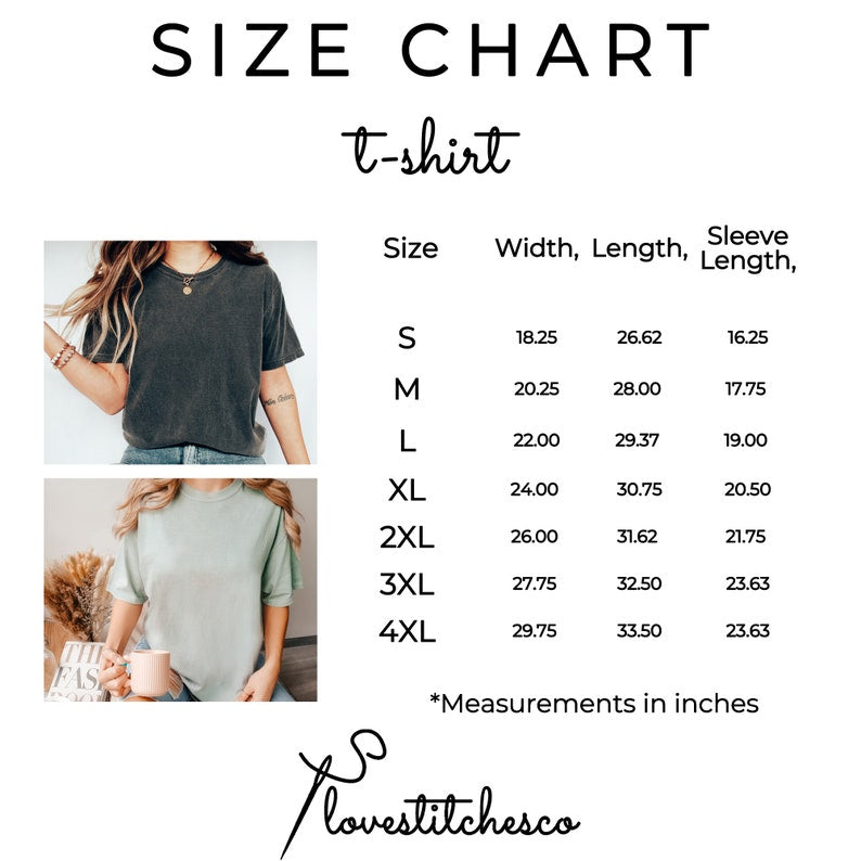 Embroidered Roman Numeral Comfort Colors T-Shirt, Anniversary Gift, Personalized Initial Sleeve