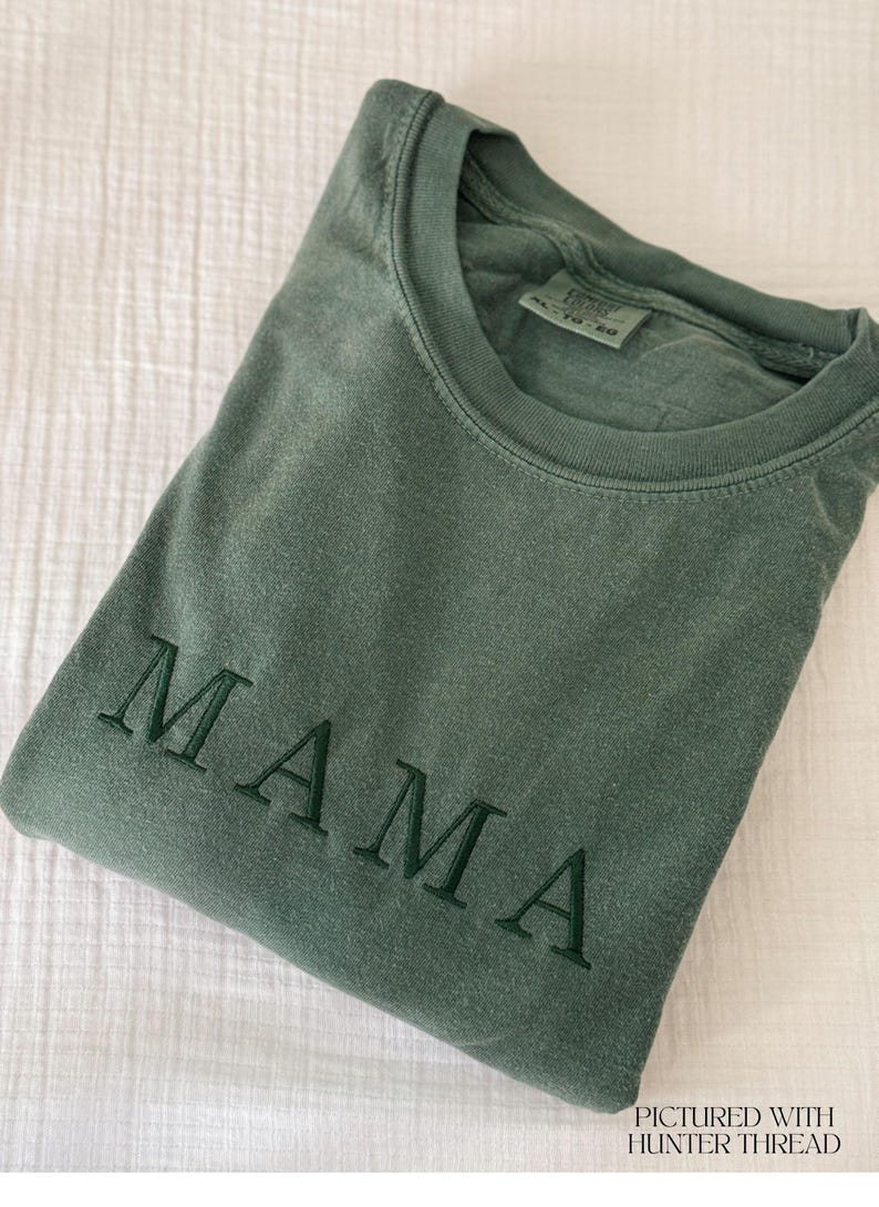 Embroidered Mama Shirt, Minimalistic, Mommy Tee, New Mom T-shirt, Gift for Moms, Mom Gift, Minimalist Mama Tee, Mother's Day Gift