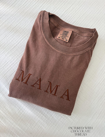 Embroidered Mama Shirt, Minimalistic, Mommy Tee, New Mom T-shirt, Gift for Moms, Mom Gift, Minimalist Mama Tee, Mother's Day Gift