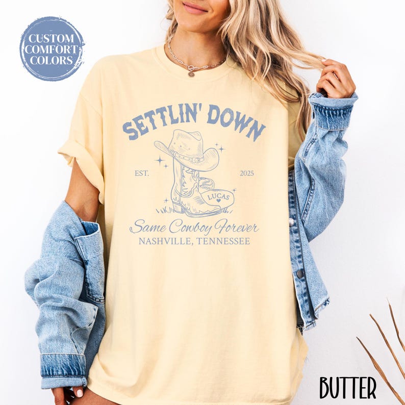 Custom Last Rodeo Bachelorette Shirts Same Cowboy Forever Last Hoedown Country Bach Nashville Bachelorette Party Cowgirl Bridal Party Shirts