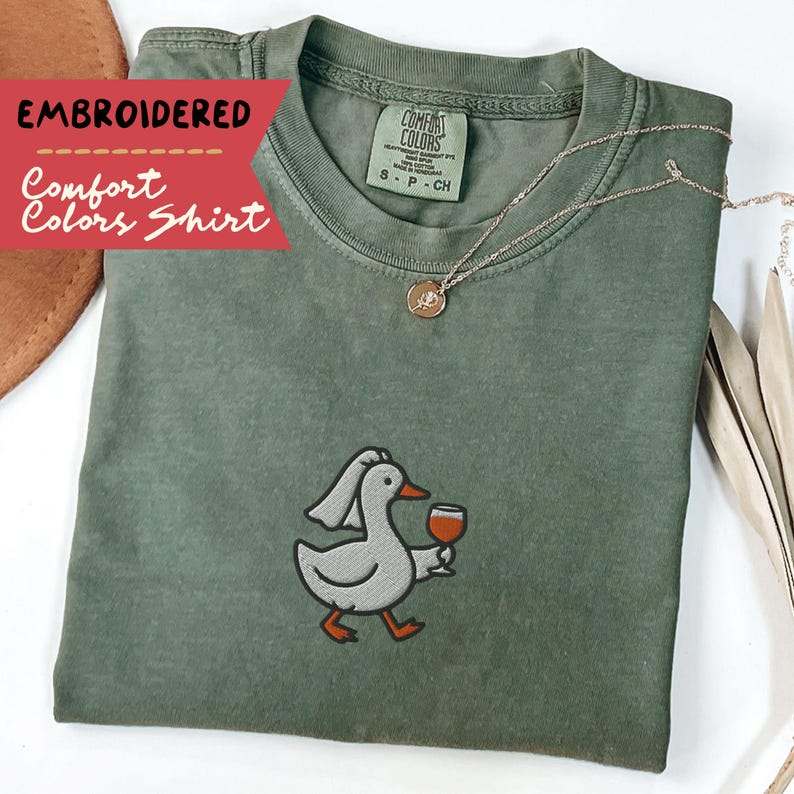 Embroidered Funny Bride Shirt, Silly Goose Bride T Shirt, Mrs. Silly Goose, Spring Bride - B-31-Center