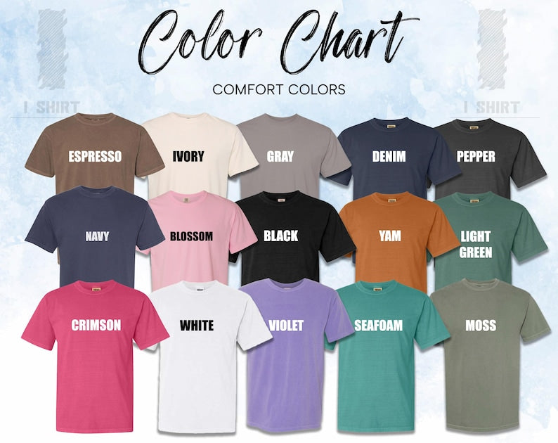 Custom Comfort Colors Hubby & Wifey Shirt: Engagement Gift