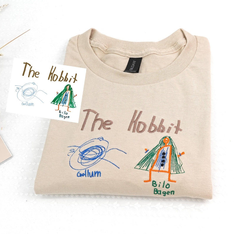 Custom Embroidered Kids Drawing Shirt, Kids Drawing Sweatshirt, Drawing Shirt, Kid Art Shirt, Gift for Dad, Christmas Gift