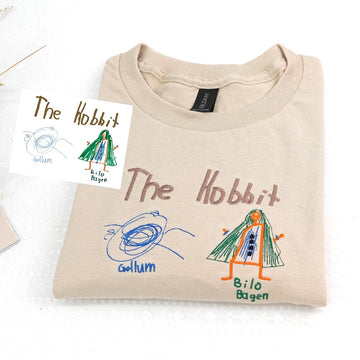 Custom Embroidered Kids Drawing Shirt, Kids Drawing Sweatshirt, Drawing Shirt, Kid Art Shirt, Gift for Dad, Christmas Gift