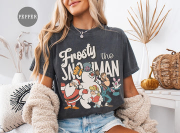 Christmas Frosty The Snowman Sweatshirt, Vintage Christmas Hoodie, Retro Xmas CC Sweat-Hoodie-CC Shirt, Merry Christmas Movie Lover Gift