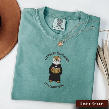 Embroidered Wedding Officiant Otter Shirt, Comfort Colors® Officiant Gift, Officiant Thank You Gifts, Marriage Organizer Minister Tshirt