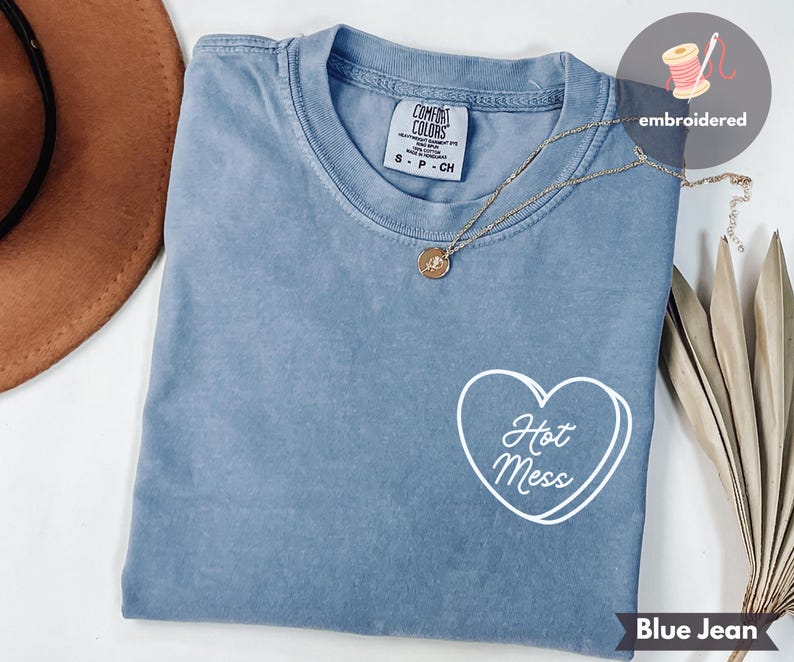 Custom Matching Honeymoon Embroidered Comfort Colors Shirt Personalized Couples Initials Shirt Funny Valentines Tee Newlywed Gift
