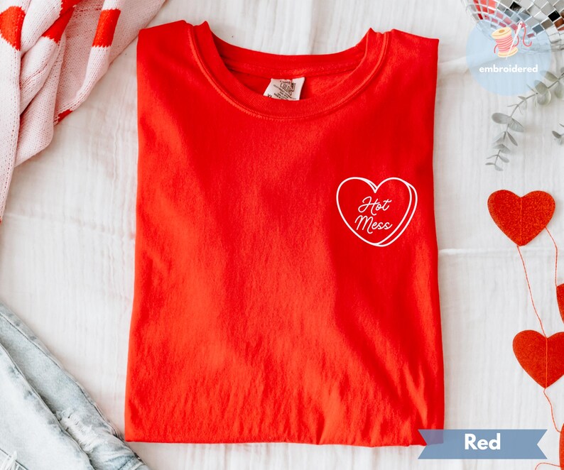Custom Matching Honeymoon Embroidered Comfort Colors Shirt Personalized Couples Initials Shirt Funny Valentines Tee Newlywed Gift