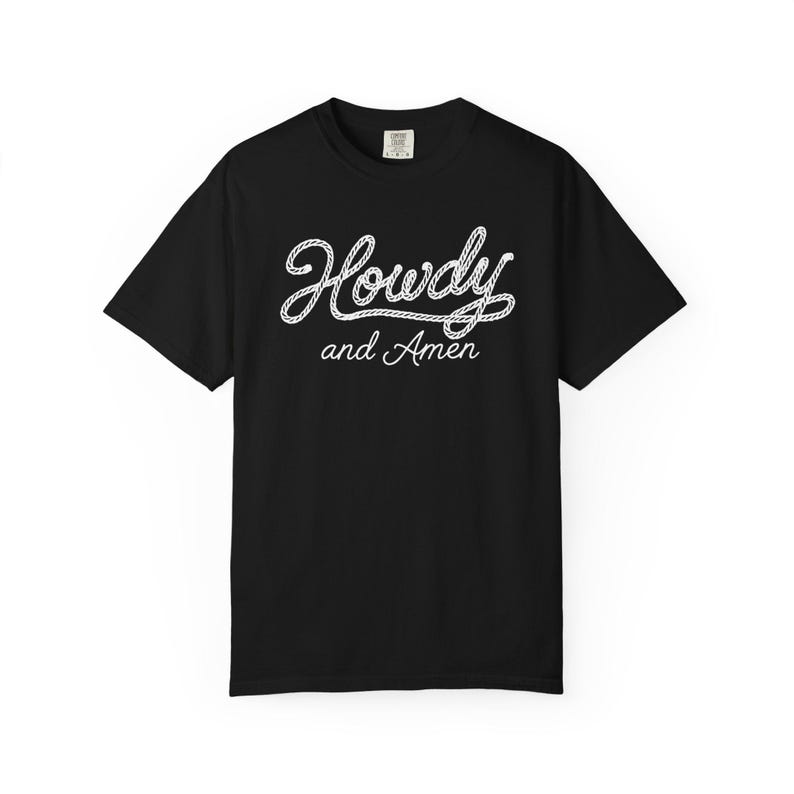 Christian Western Tshirt Faith Graphic Casual Tee Howdy Shirt Country Religious Rustic Cowgirl Style Gift for Horse Girl