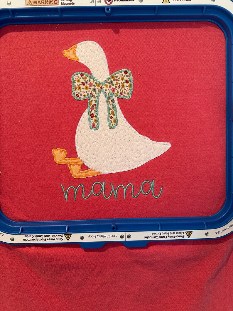 Mama goose embroidered tshirt