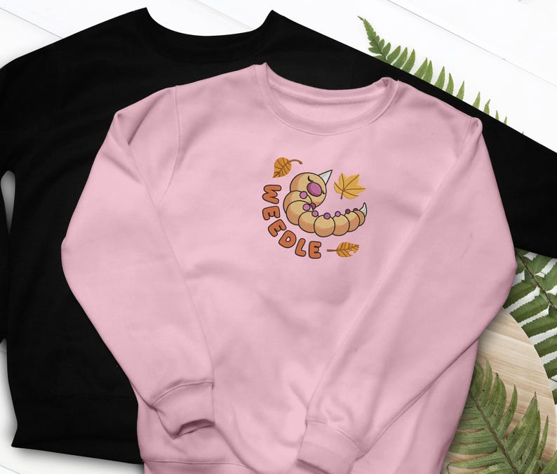 Weed Needle Embroidered Shirt Bug T-shirt Sweatshirt Hoodie Anime Gaming Gifts