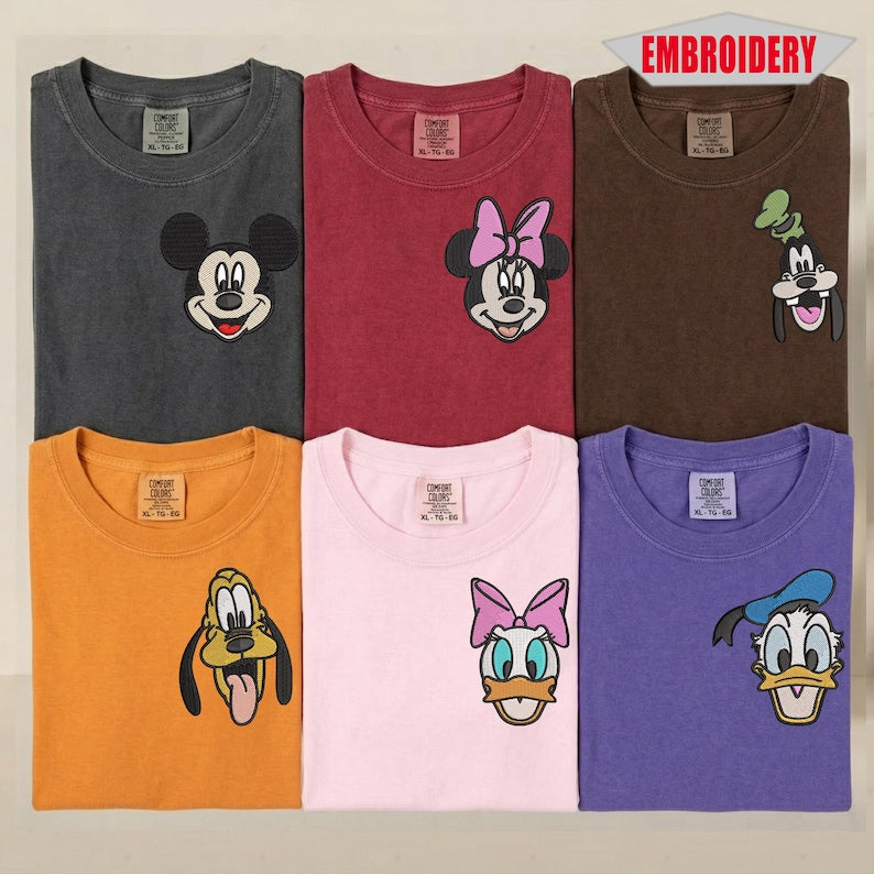 Custom Embroidered Pepe Le Pew and Penelope Shirt, Anniversary Matching Valentine Couple Tee