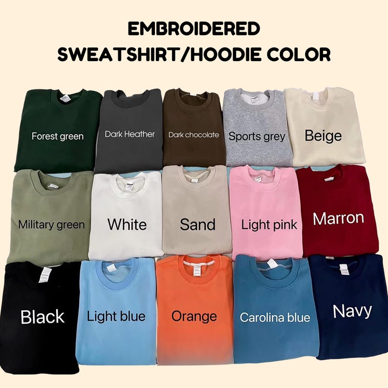 Personalized Yarn Embroidered Shirt, Cozy Season Crewneck, Fall Minimalist Sweater, Holiday Matching Sweatshirt