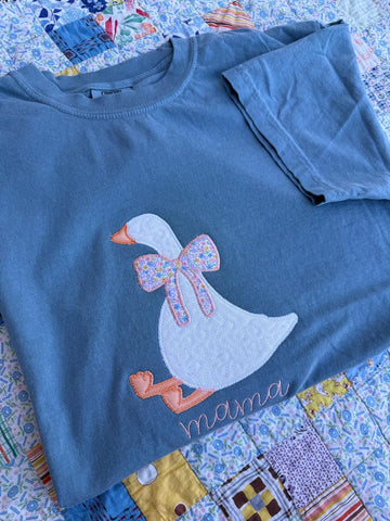 Mama goose embroidered tshirt