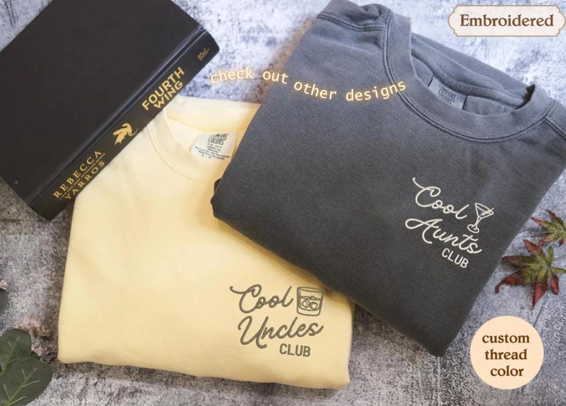 Cool Moms Club Comfort Colors® Shirt, Trendy Mama Mother’s Day Gift, Custom Embroidery