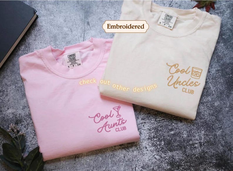 Cool Moms Club Comfort Colors® Shirt, Trendy Mama Mother’s Day Gift, Custom Embroidery
