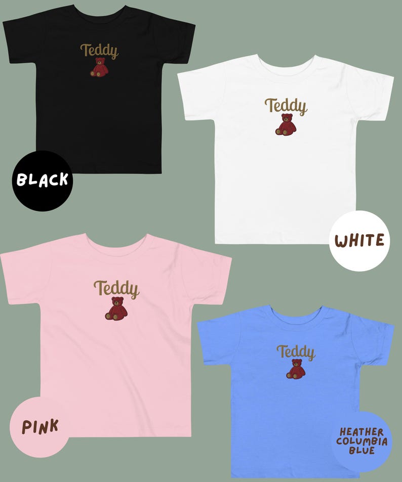 Custom Embroidered Mama Bear Shirt, Dada Bear, Comfort Colors, Custom Embroidery Birthday, First Birthday Shirt, Personalized Mama Gift