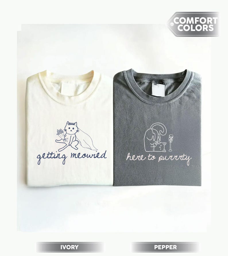 Cat Theme Bachelorette Shirt, Getting Meowied, Cat Lover Bridal Party Tee, Cat Lovers Wedding, Bachelorette Pajamas Top, Bach Club Shirts