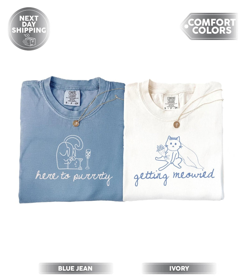 Cat Theme Bachelorette Shirt, Getting Meowied, Cat Lover Bridal Party Tee, Cat Lovers Wedding, Bachelorette Pajamas Top, Bach Club Shirts