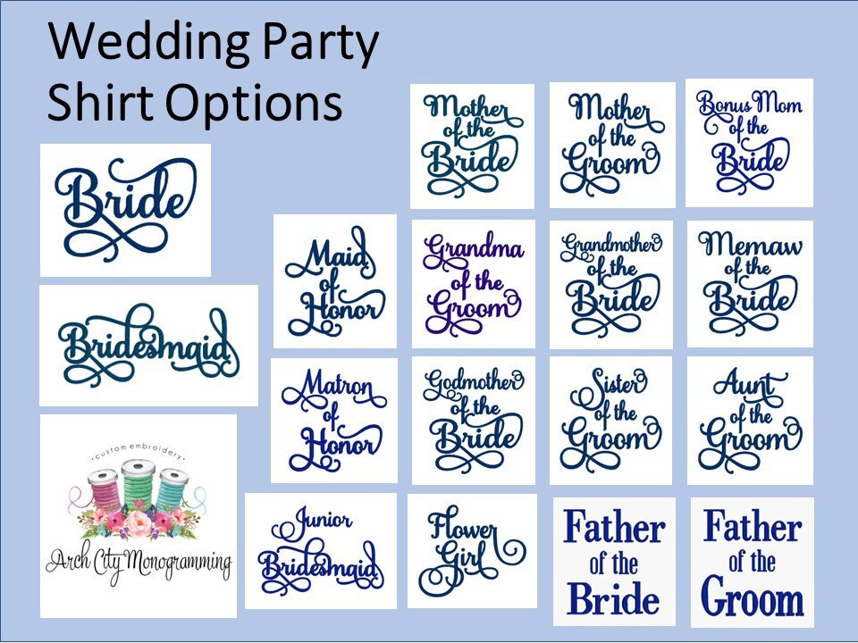 Wedding Party Shirts | Embroidered Pocket + Optional Cuff l Denim Shirts | Mother of the Bride - Bridesmaids | Button Down Shirt