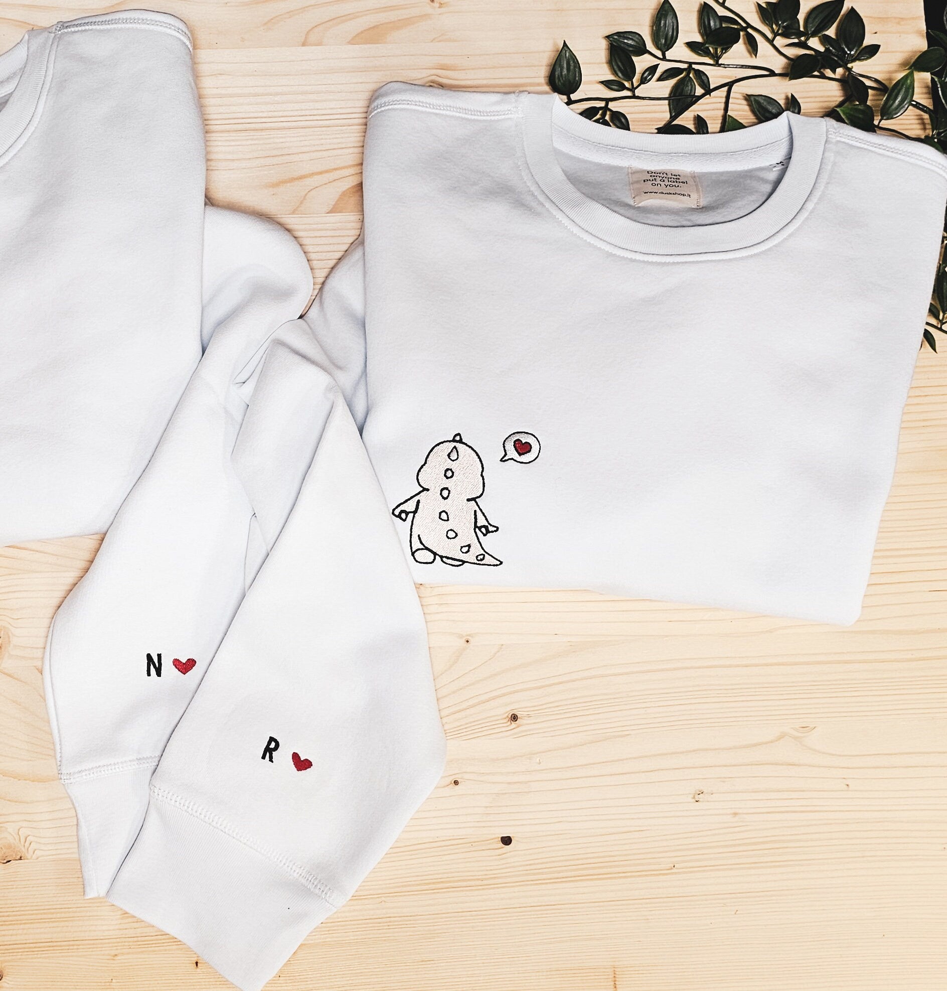 Custom matching sweatshirts for couples gift for couples gift for friends matching crewneck embroidered custom sweatshirts couple hoodie