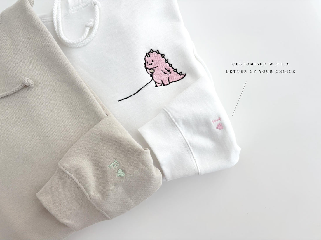 Cute Couples sweatshirt, couples dinosaur hoodie, special boyfriend gift valentines , personalised girlfriend gift husband wife anniversary