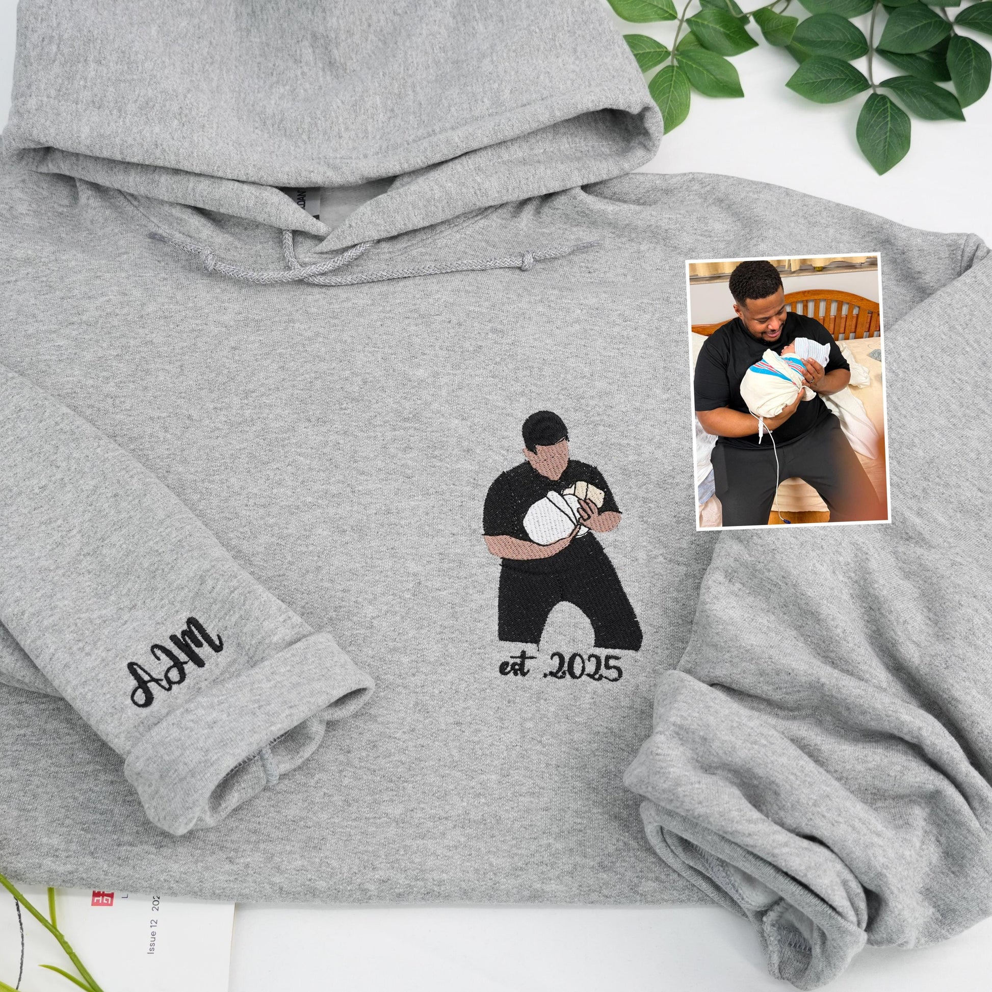 Family Reunion - Custom Embroidered Portrait Sweatshirt From Photo - Personalized Dad Shirt - Family Portrait Shirt - Christmas Gifts