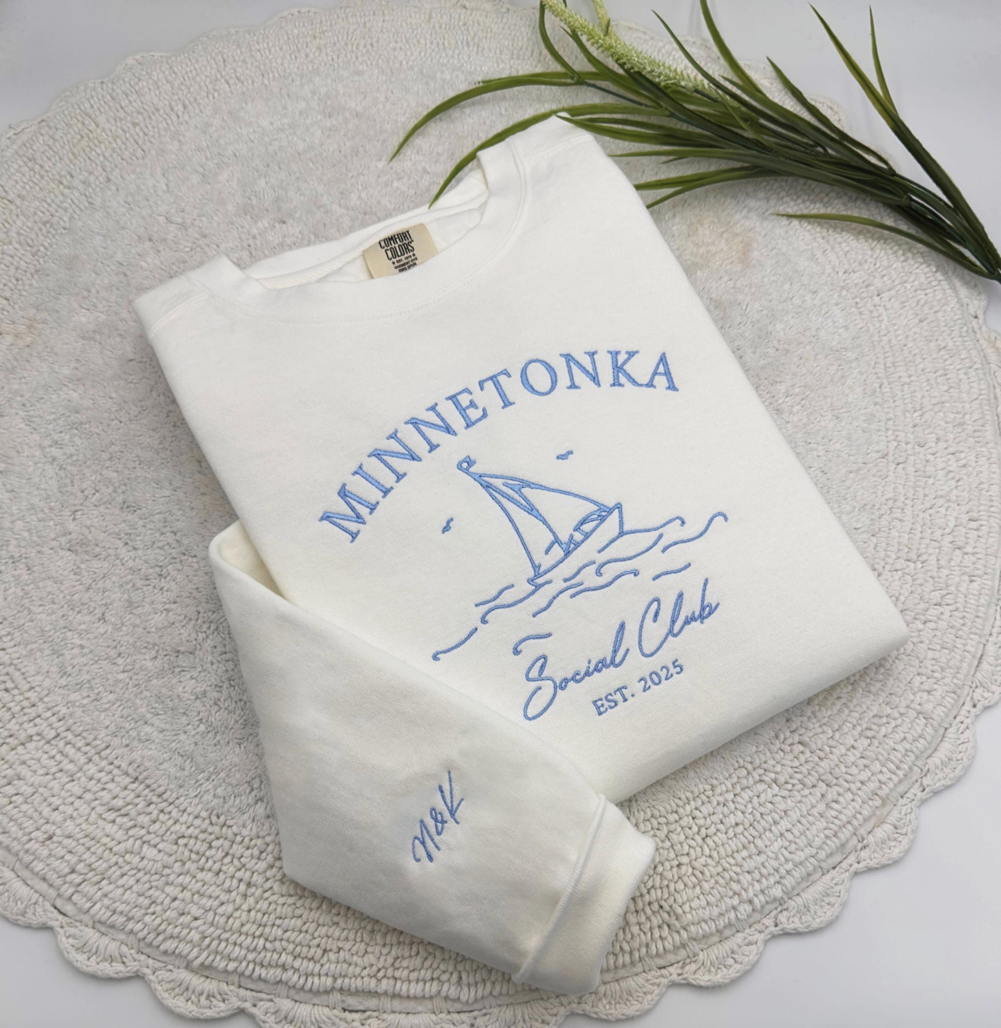 Embroidered Bachelorette Comfort Colors Sweatshirt: Personalized Wedding Favors