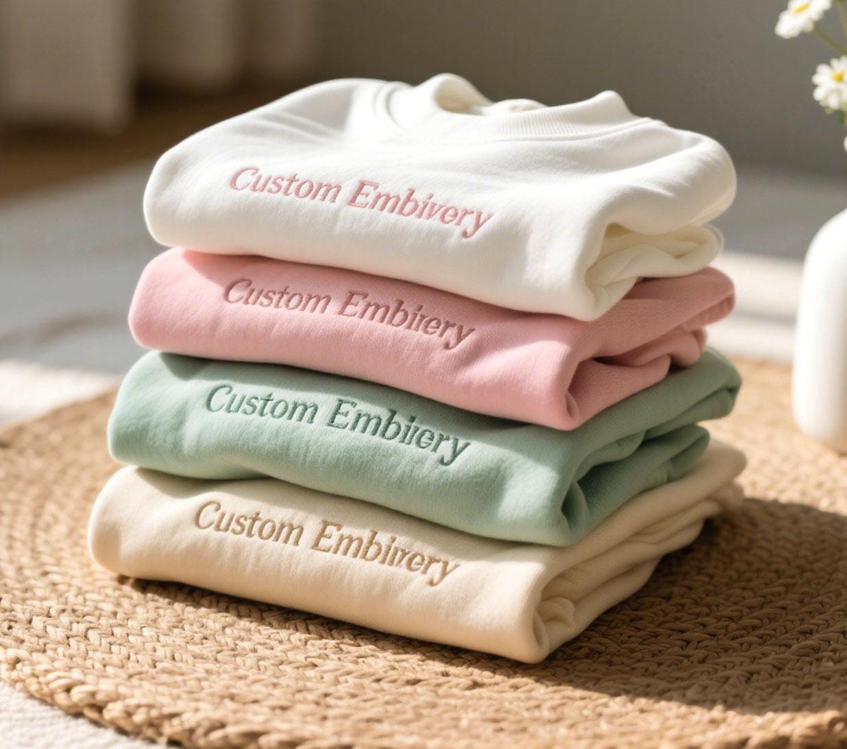 Custom Embroidered Sweatshirt, Custom Text Crew Sweatshirt, Personalized Crewneck Sweater, Gift for Her, Couples Matching Sweater, Halloween