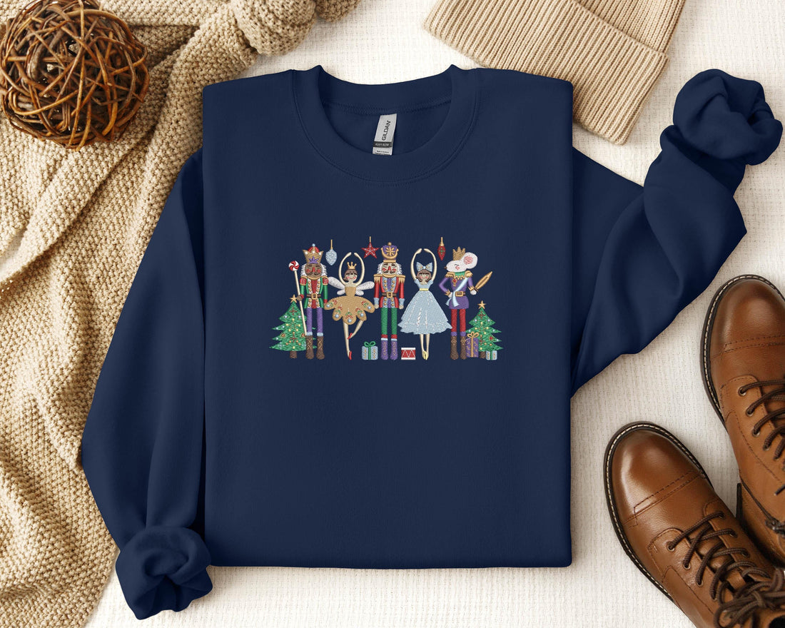Embroidered Nutcracker Sweatshirt ,Embroidered, Christmas Sweatshirt, Christmas Nutcracker Shirt, Christmas Tee, Christmas, Christmas Gift