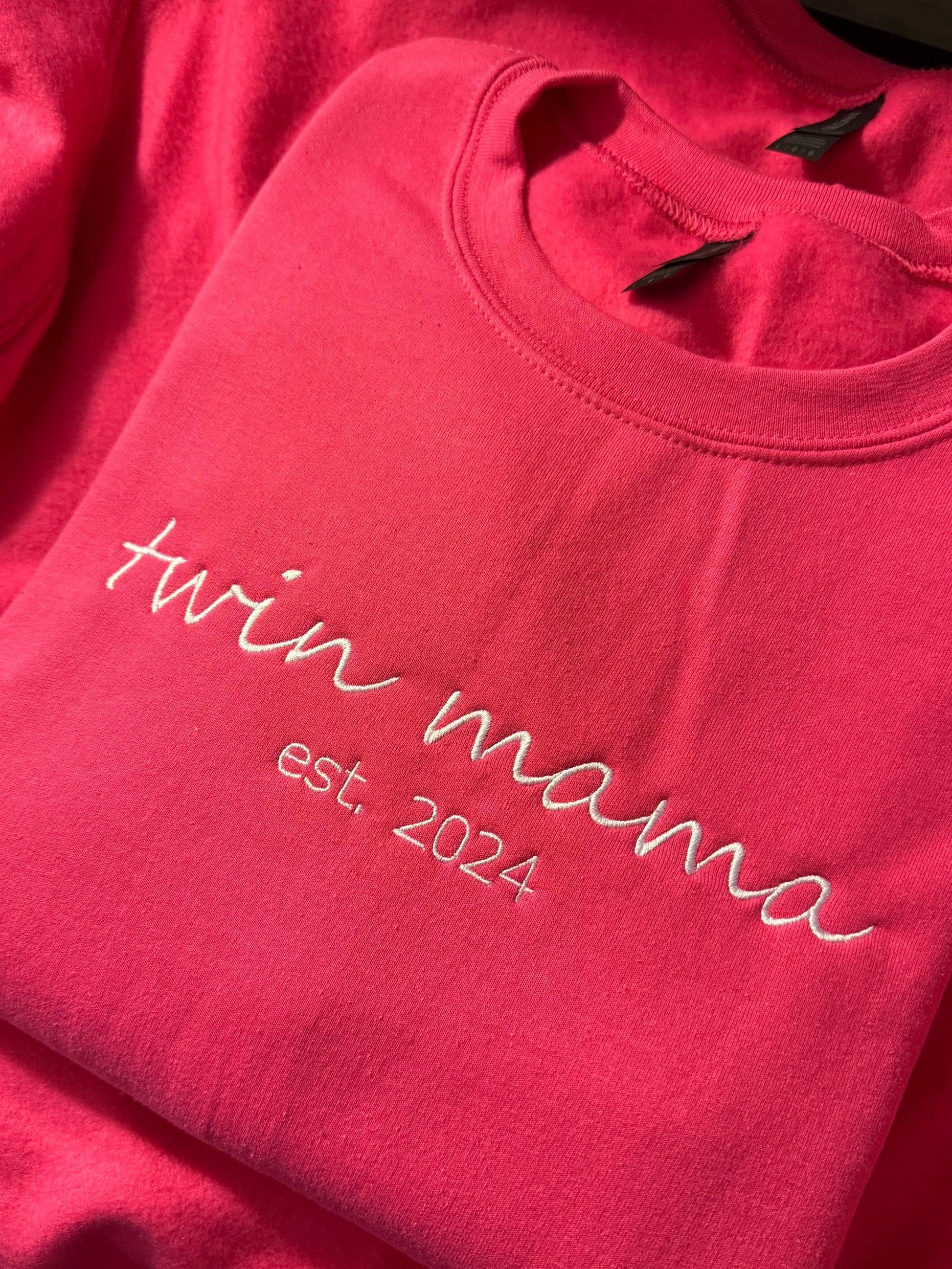 Custom Embroidered Quote Sweatshirt: Personalized Text Crewneck