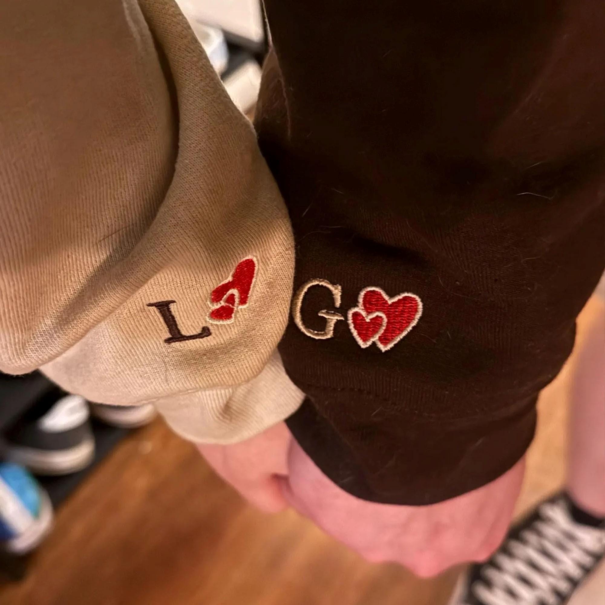 Custom Embroidered Couple Portrait From Photo Hoodie - Matching Hoodies For Couples - Anniversary Gifts For Boyfriend - Gift For Husband