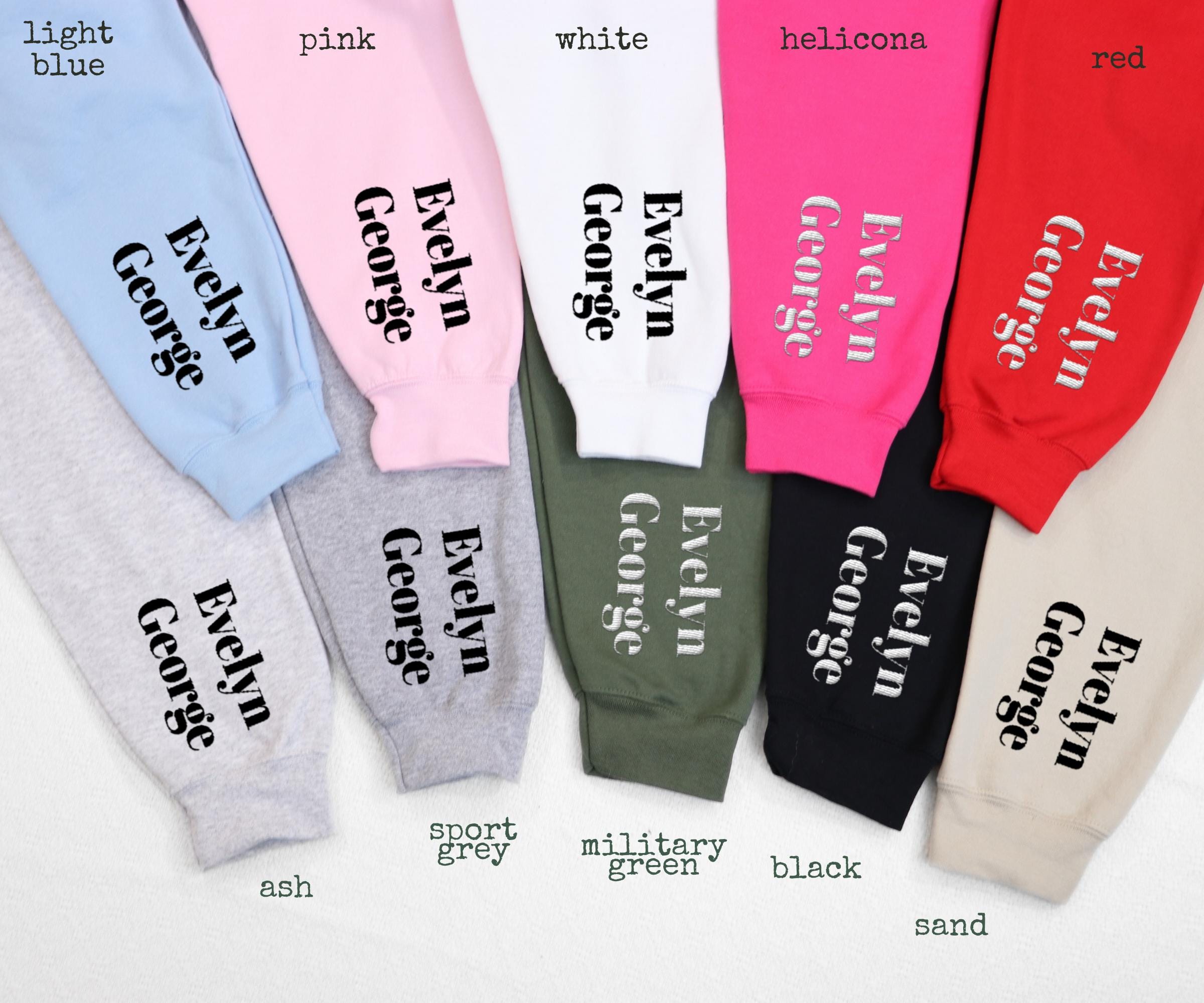 Custom Embroidered Goose Sweatshirt, Custom Names Mama Of Two Crewneck Sweatshirt, Silly Goose Twin Mama, Kids Names On The Sleeve