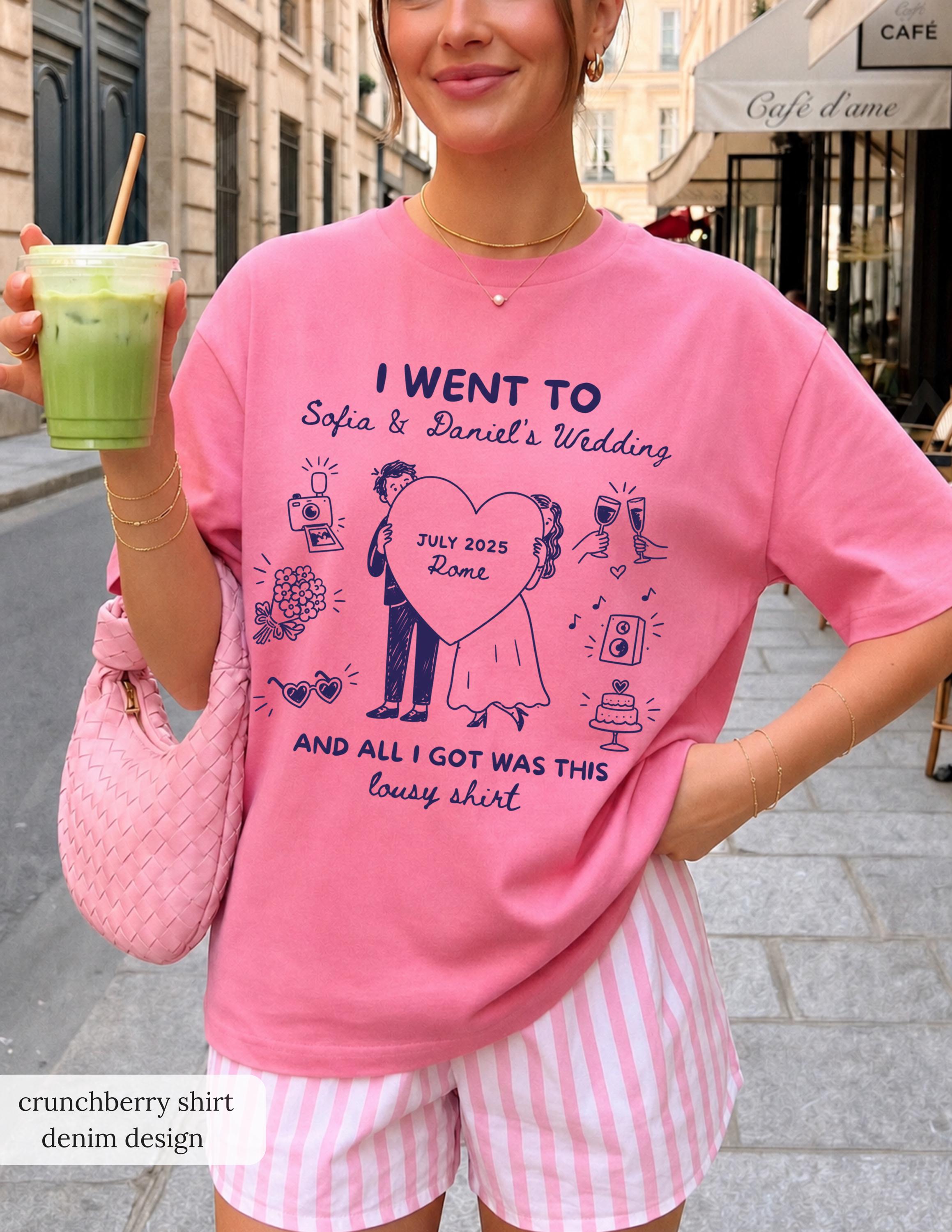Custom Wedding Shirt, Funny I Got Sauced Tee, Wedding Toss Favor