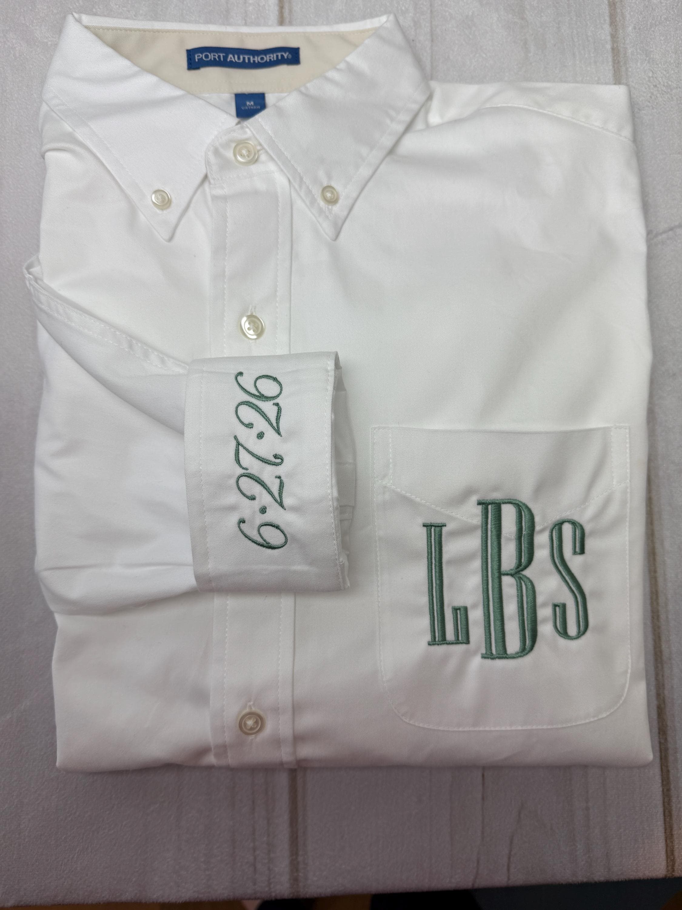 Wedding Party Shirts | Embroidered Pocket + Optional Cuff l Denim Shirts | Mother of the Bride - Bridesmaids | Button Down Shirt