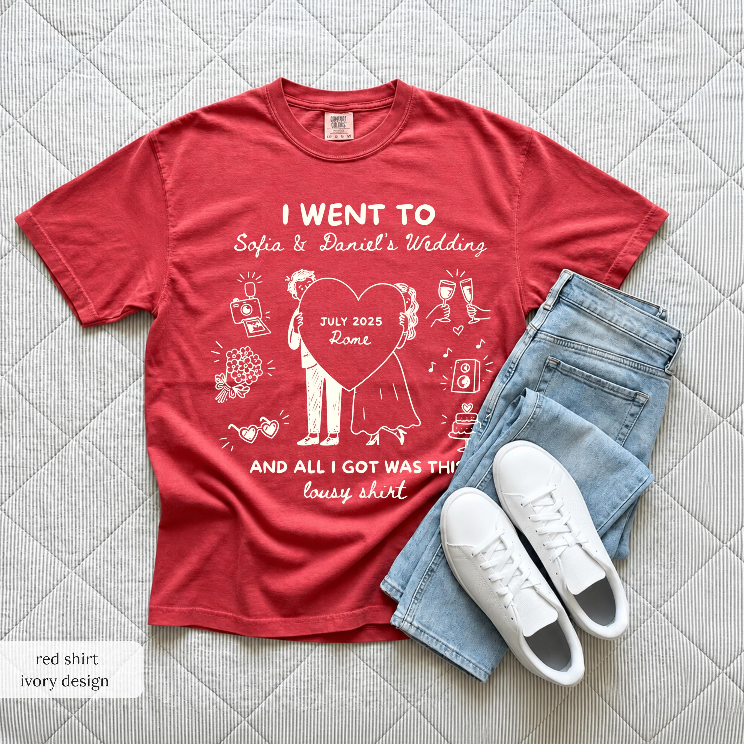 Custom Wedding Shirt, Funny I Got Sauced Tee, Wedding Toss Favor