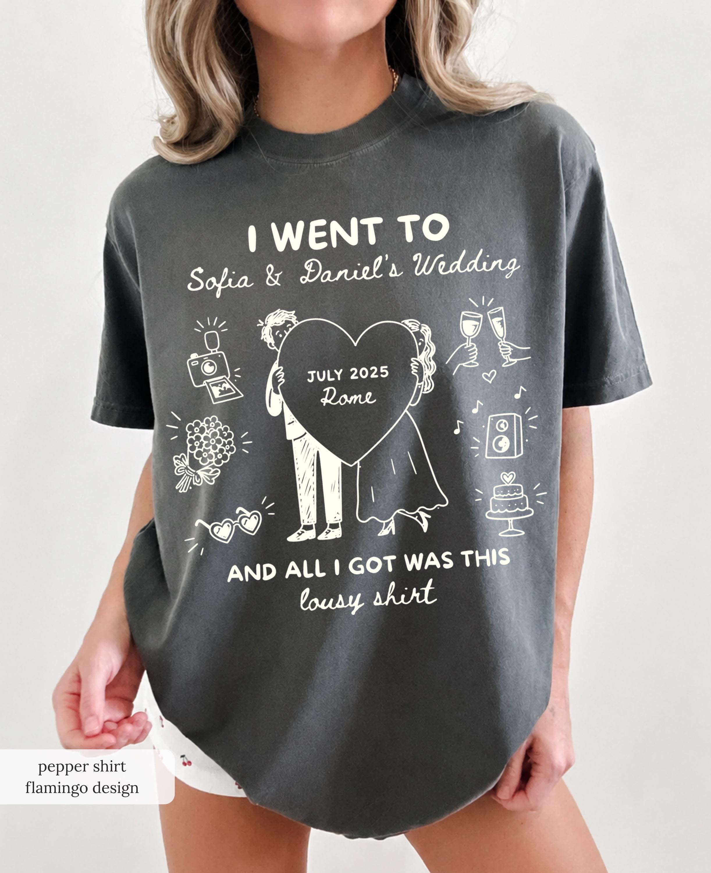 Custom Wedding Shirt, Funny I Got Sauced Tee, Wedding Toss Favor