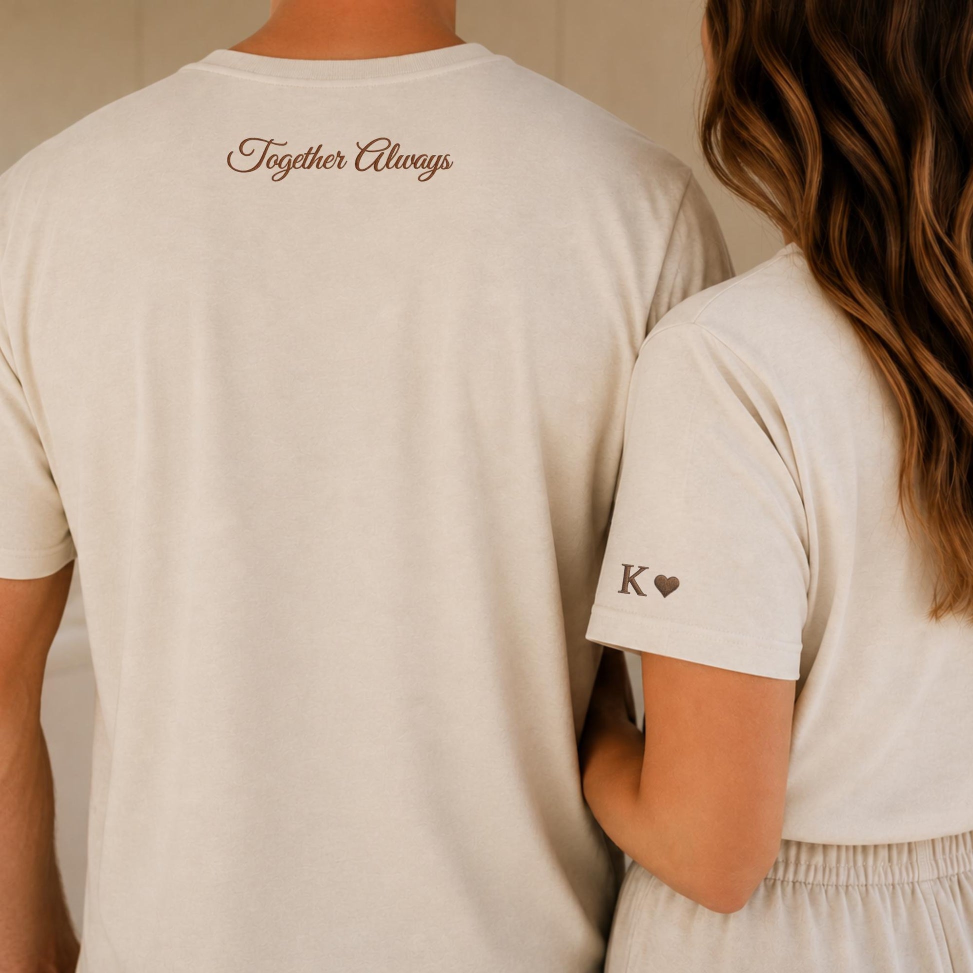 Custom Embroidered Couple Hoodie: Roman Numeral Date, Valentine Gift for boyfriend or girlfriend