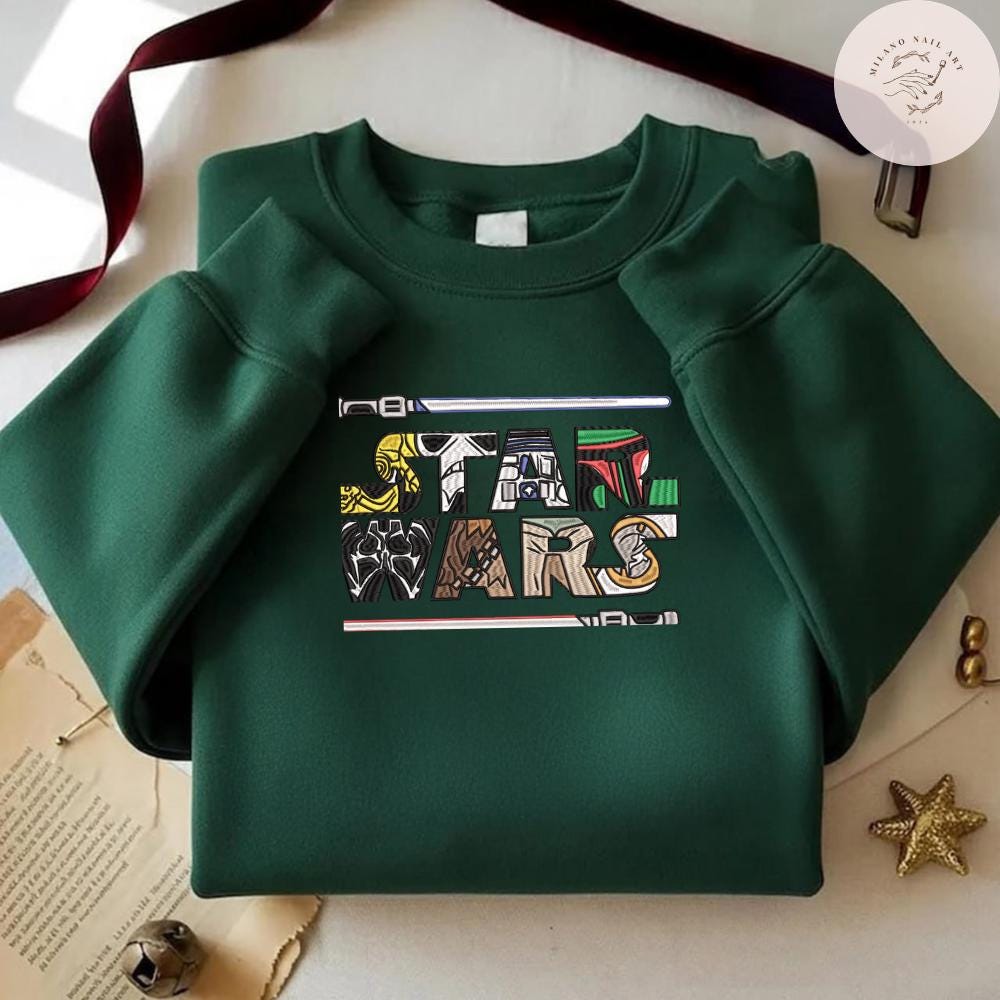 EMBROIDERED Retro Star Wars TShirt Sweatshirt Hoodie, Disney Star Wars Shirt, Galaxy's Edge Shirt, WDW Disney Trip Shirt, Disneyland Shirt